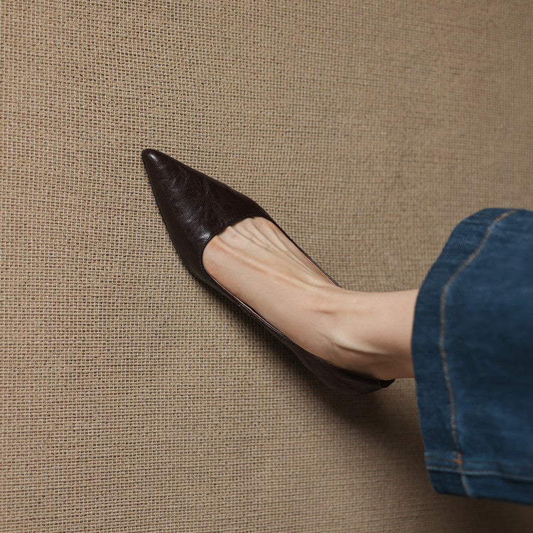 Elar Genuine Leather Heels