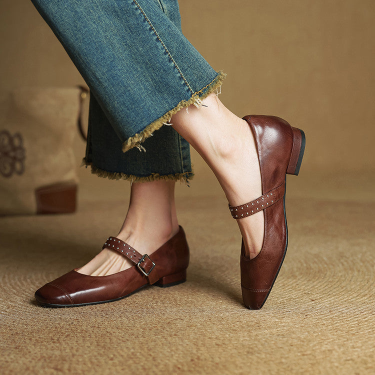 Elry Genuine Leather Shoes