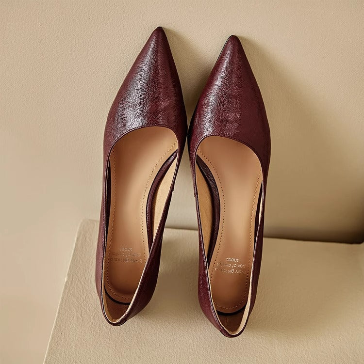 Elar Genuine Leather Heels