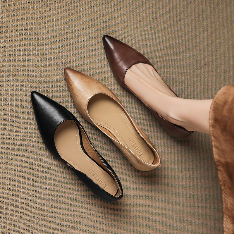 Seravine Genuine Leather Flats