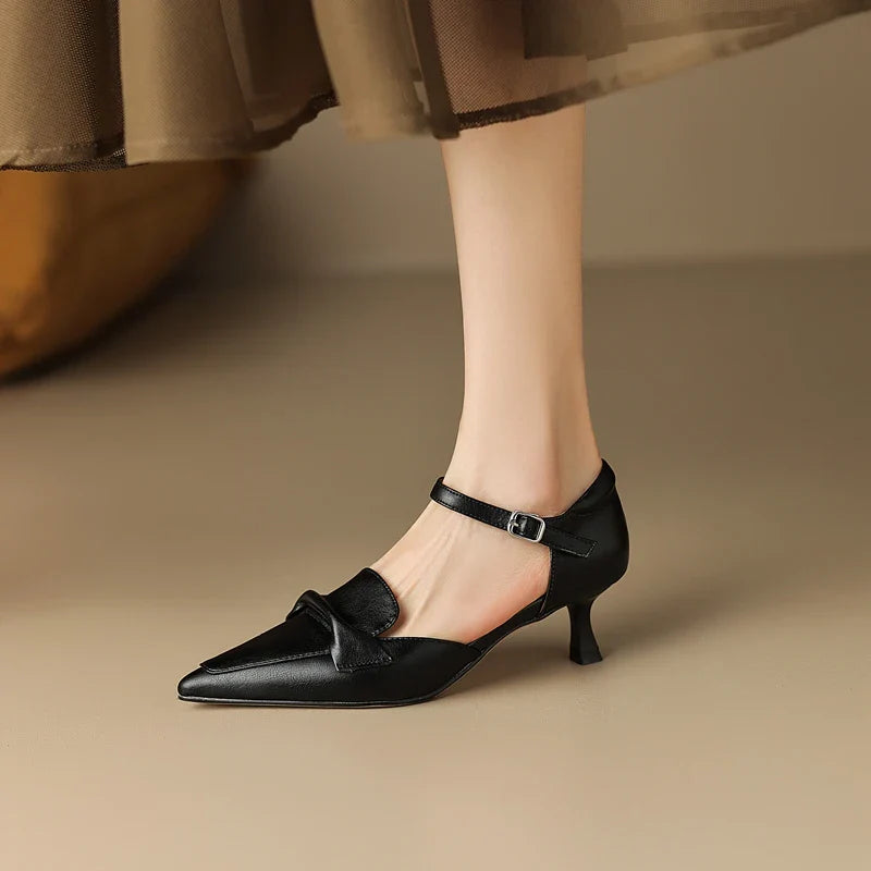 Élane Genuine Leather Heel