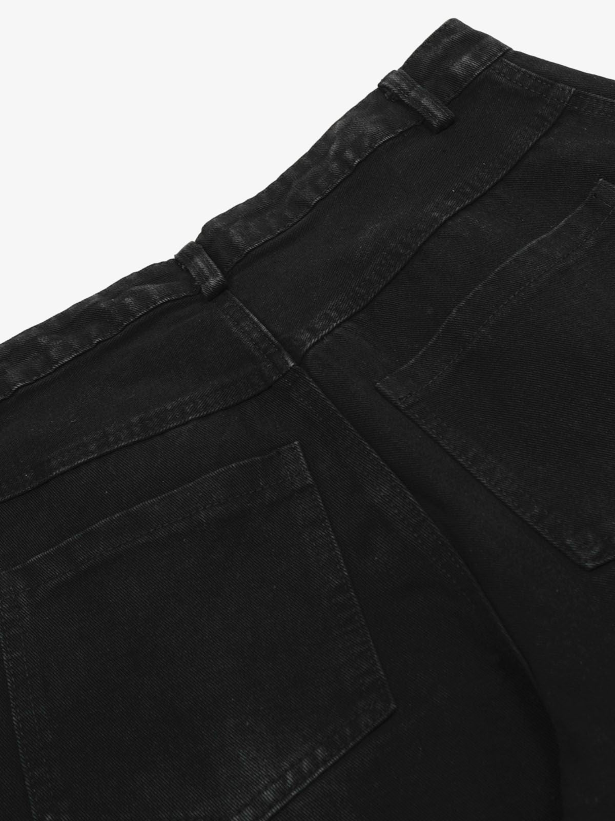 Contrast Side Stripe Denim Barrel Jeans - 2504