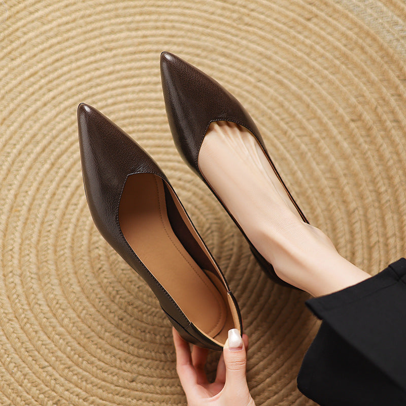 Nera Genuine Leather Heels