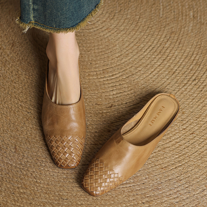 Maren Genuine Leather Mules