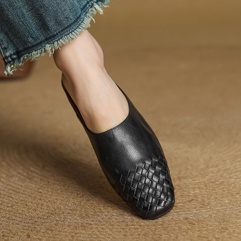 Maren Genuine Leather Mules