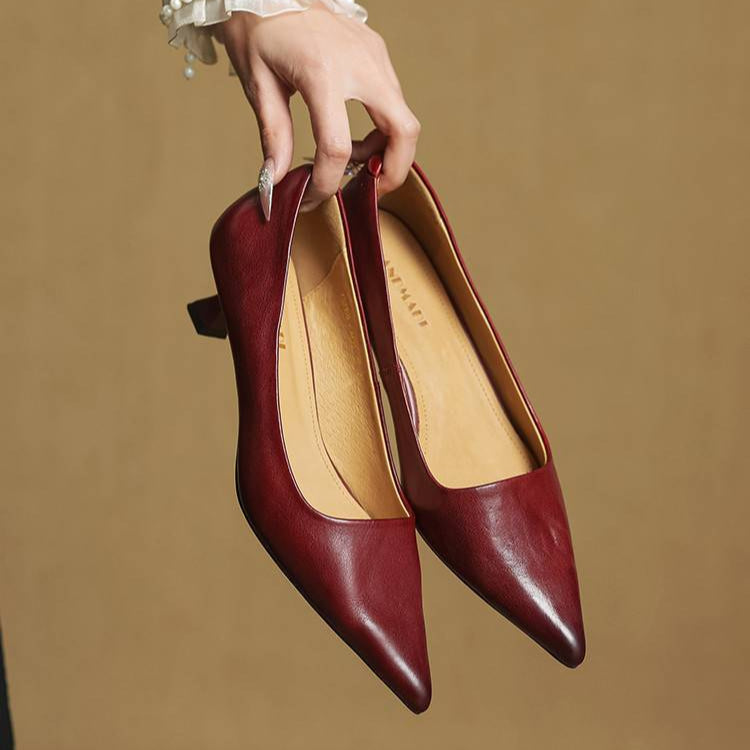 Anok Genuine Leather Heels