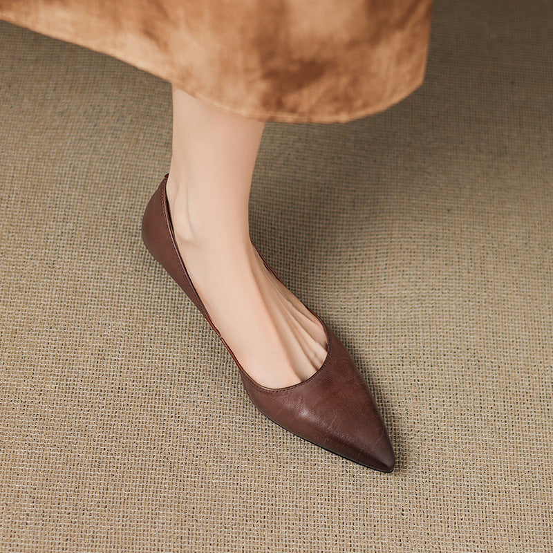 Seravine Genuine Leather Flats