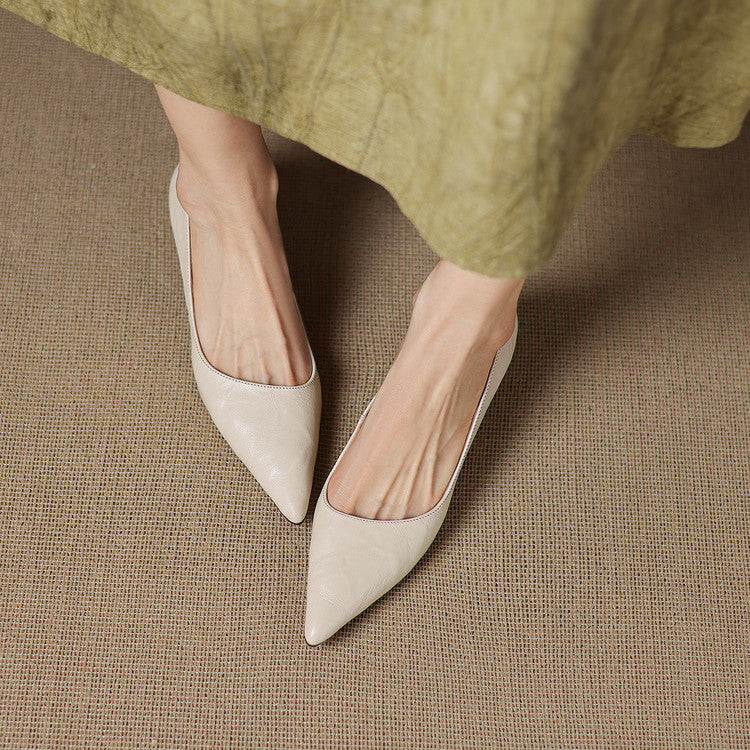 Elar Genuine Leather Heels