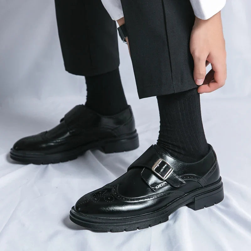 Vittorio Leather Monk Strap